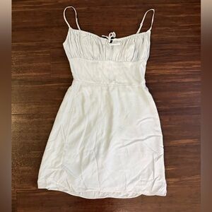 Aritzia Sunday Best Delilah mini dress in light blue size S
